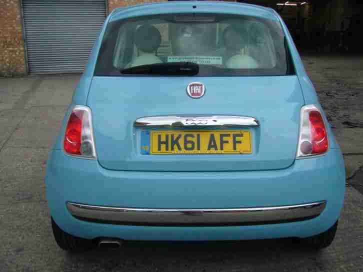 2012 FIAT 500 LOUNGE BLUE