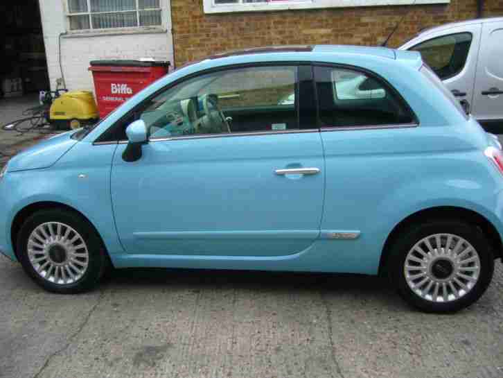 2012 FIAT 500 LOUNGE BLUE