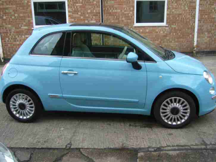 2012 FIAT 500 LOUNGE BLUE