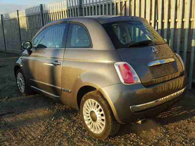 2012 FIAT 500 LOUNGE GREY SALVAGE SPARES OR REPAIRS DAMAGED REPAIRED