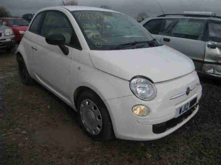 2012 FIAT 500 POP WHITE damaged bargain only 1800 buy it now