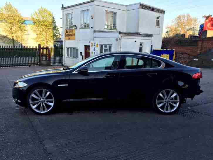 2012 JAGUAR XF PORTFOLIO IN ULTIMATE BLACK, AUTO, DAMAGED, SALVAGE, BARGAIN!!!!!