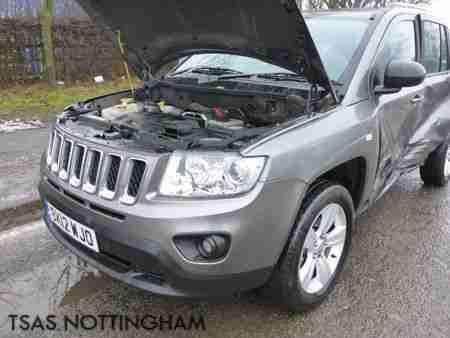 2012 Jeep Compass 2.0 Sport 154 BHP Grey Damaged Salvage CAT D