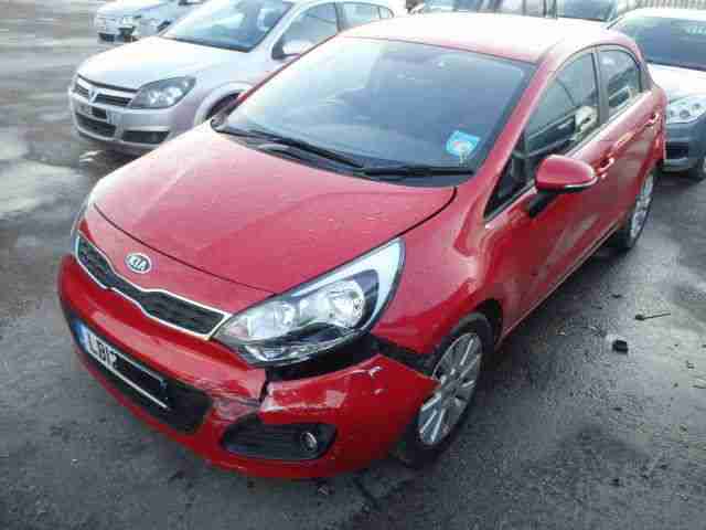 2012 KIA RIO 2 RED Cat D Damaged Salvage Repairable 1 Owner Only 19,000miles