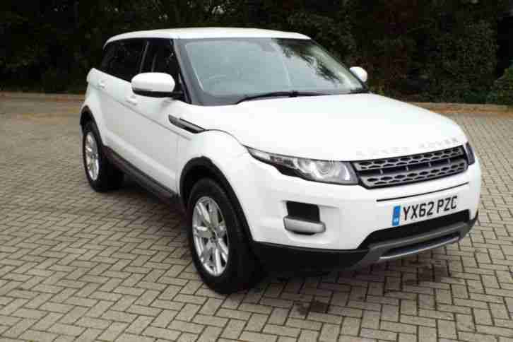 2012 LAND ROVER RANGE ROVER EVOQUE 2.2 SD4 Pure 5dr Fuji White with Black Leathe