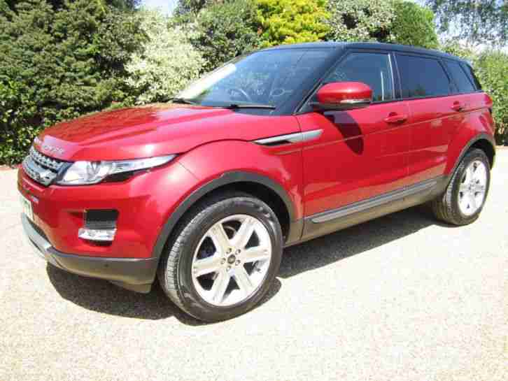 2012 LAND ROVER RANGE ROVER EVOQUE PURE TECH RED AUTO + Panoramic Roof