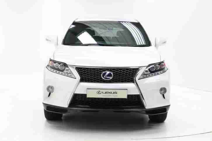 2012 Lexus RX 450h 3.5 F-Sport 5dr CVT Auto [ACC/PCS] HYBRID ELECTRIC white CVT