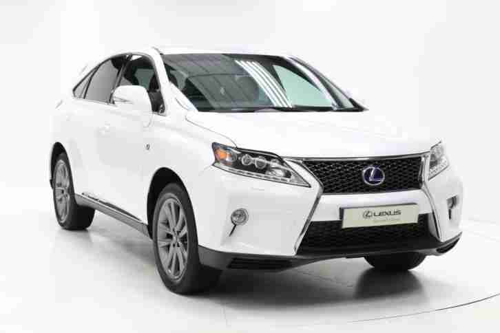 2012 Lexus RX 450h 3.5 F-Sport 5dr CVT Auto [ACC/PCS] HYBRID ELECTRIC white CVT