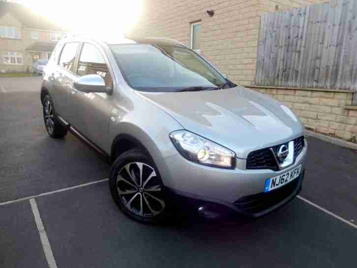 2012 NISSAN QASHQAI 1.5 DCI SILVER N TEC+,SAT NAV, PAN ROOF, 360 CAMERA.