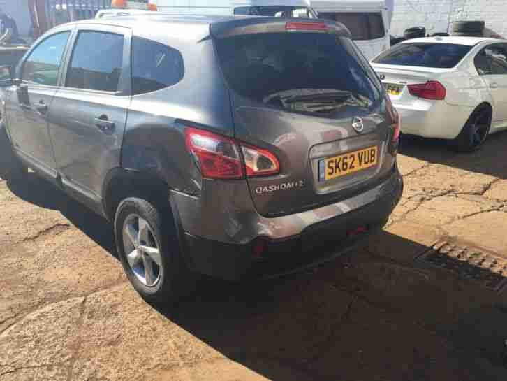 2012 NISSAN QASHQAI VISIA + 2 DCI GREY DAMAGED CAT C