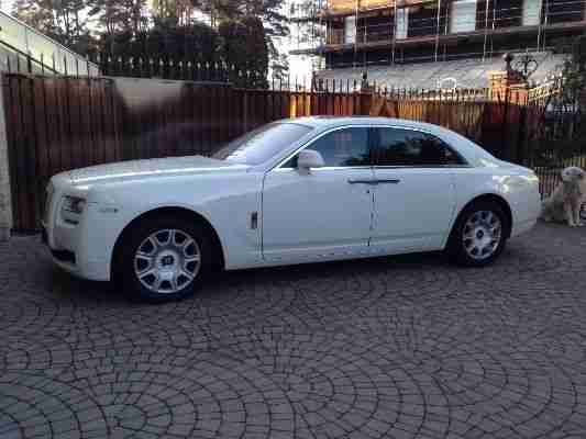2012 Rolls Royce Ghost petrol white automatic LEFT HAND DRIVE V12