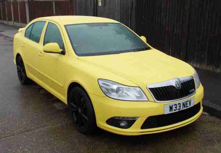 2012 SKODA OCTAVIA VRS TFSI YELLOW RARE COLOUR