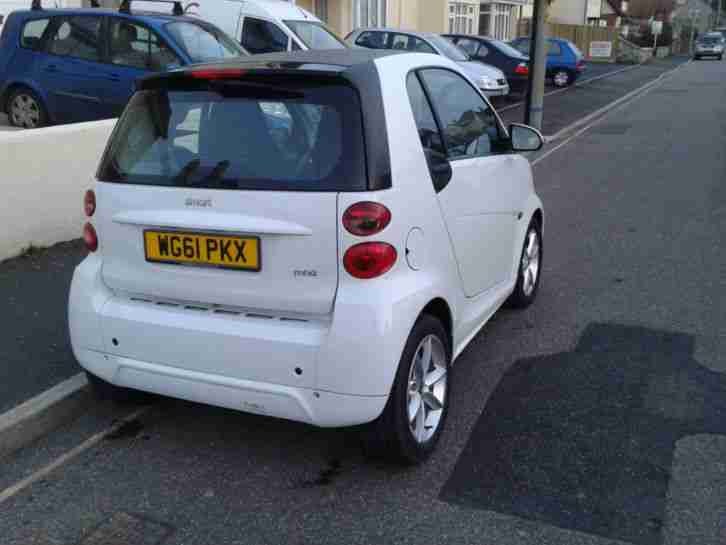 2012 SMART FORTWO PULSE MHD AUTO WHITE 15000 miles