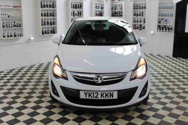 2012 VAUXHALL CORSA SXI WHITE 3Dr 1,2 Petrol+1 OWNER 61k miles