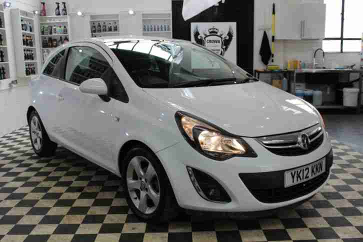 2012 VAUXHALL CORSA SXI WHITE 3Dr 1,2 Petrol+1 OWNER 61k miles