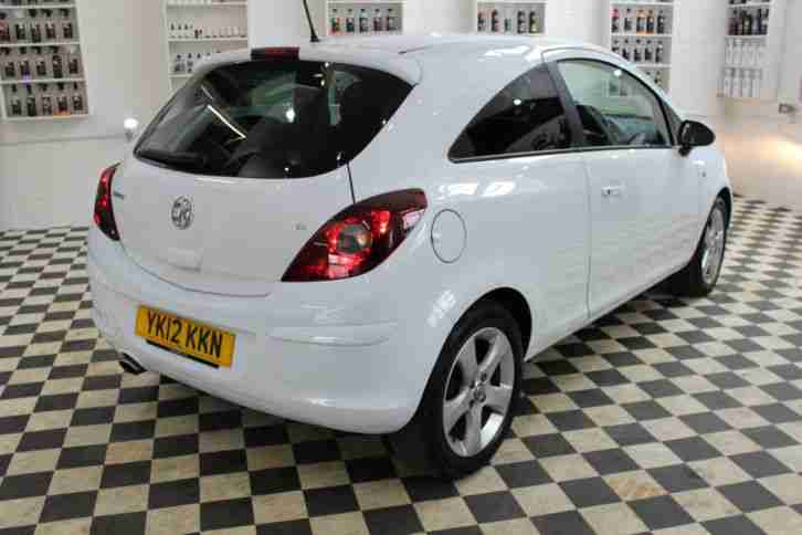 2012 VAUXHALL CORSA SXI WHITE 3Dr 1,2 Petrol+1 OWNER 61k miles