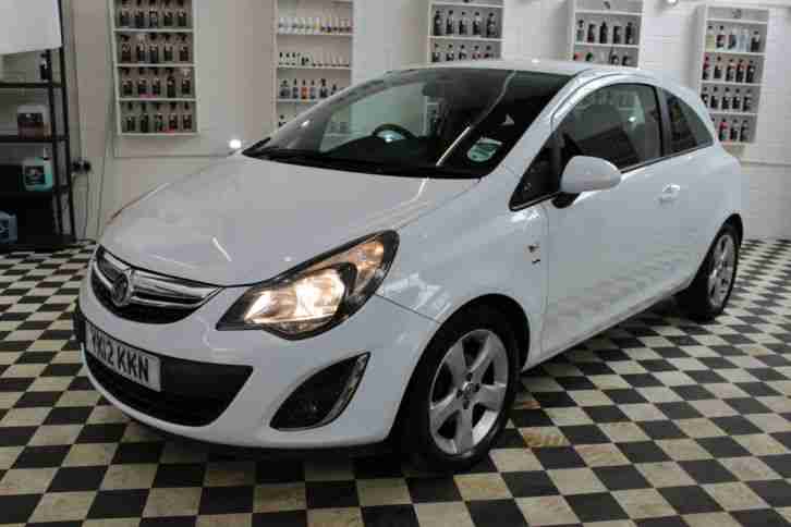 2012 VAUXHALL CORSA SXI WHITE 3Dr 1,2 Petrol+1 OWNER 61k miles