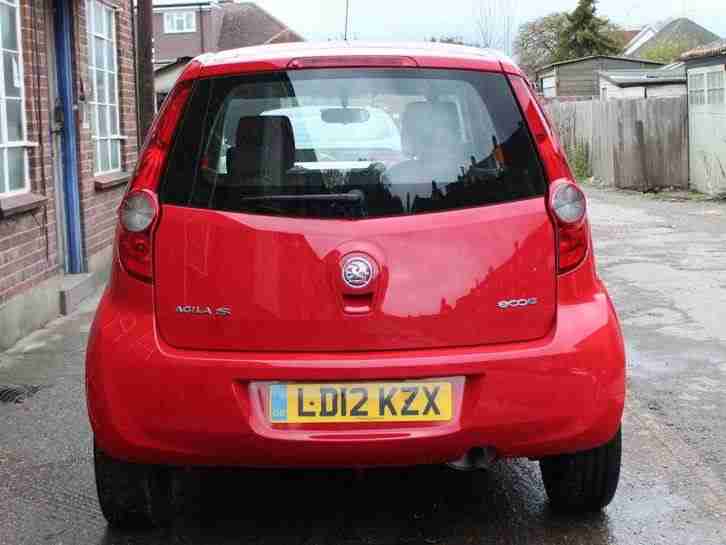 2012 Vauxhall Agila 5 Door Hatchback 1.0 12V Ecoflex S AC 1 Owner 10,800 Miles