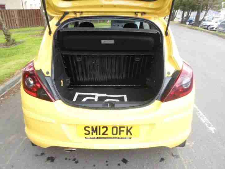 2012 Vauxhall Corsa LIMITED EDITION Petrol Yellow Manual