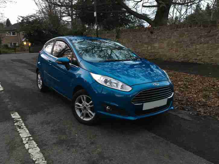 2013 13 Ford Fiesta 1.0 Ecoboost 3 Door Hatchback Blue