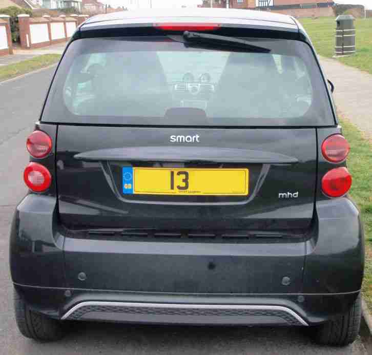 2013 13 REG SMART FORTWO PASSION MHD AUTO BLACK "ZERO ROAD TAX" VERY LOW MILEAGE