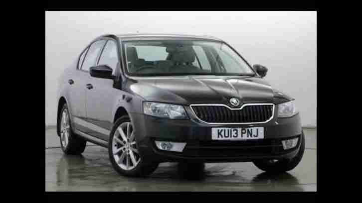 2013 (13) SKODA OCTAVIA 1.6 TDI CR DSG ELEGANCE 5DR HATCHBACK BLACK *FDSH*NAV**