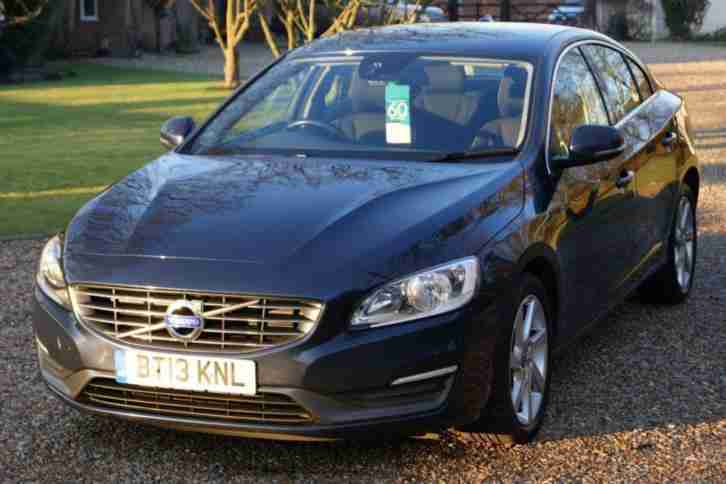 2013 13 VOLVO S60 2.0 D3 SE 4D 134 BHP DIESEL, 1 OWNER, FVSH, £30 TAX, SENSORS