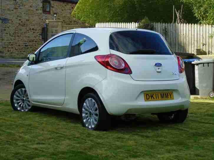 2013/62 FORD KA ZETEC 1.2 S/S 3 DOOR HATCHBACK WHITE MANUAL LOW TAX FULL HISTORY