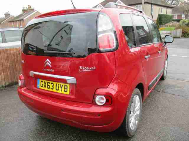 2013 63 Citroen C3 Picasso 1.6TD ( 90bhp ) Exclusive 5dr Met Red 9k Mls