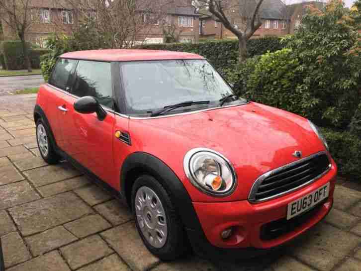2013 (63) MINI CHILLI RED EXTREMELY LOW MILEAGE WITH SALT PACK