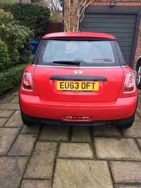 2013 (63) MINI CHILLI RED EXTREMELY LOW MILEAGE WITH SALT PACK