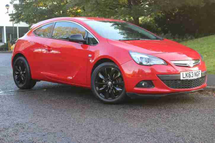 2013 63 RED VAUXHALL ASTRA GTC 1.4 16v SRI AUTO 1 LADY OWNER FROM NEW