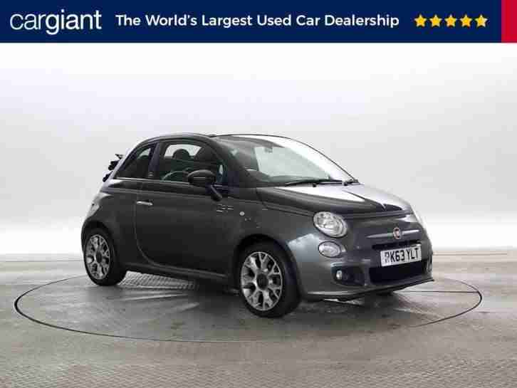 2013 (63 Reg) Fiat 500 1.2 GQ Met Grey CONVERTIBLE PETROL MANUAL