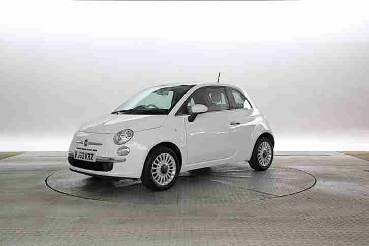 2013 (63 Reg) Fiat 500 1.2 Lounge Bossa Nova White 3 STANDARD PETROL MANUAL