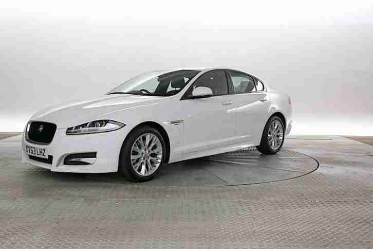 2013 (63 Reg) Jaguar XF 2.2 D 200 R-Sport Polaris White DIESEL AUTOMATIC