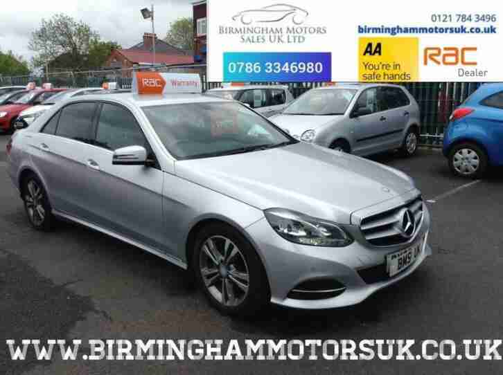 2013 (63 Reg) Mercedes E Class 2.1 E220 CDI SE AUTOMATIC 4DR Saloon SILVER