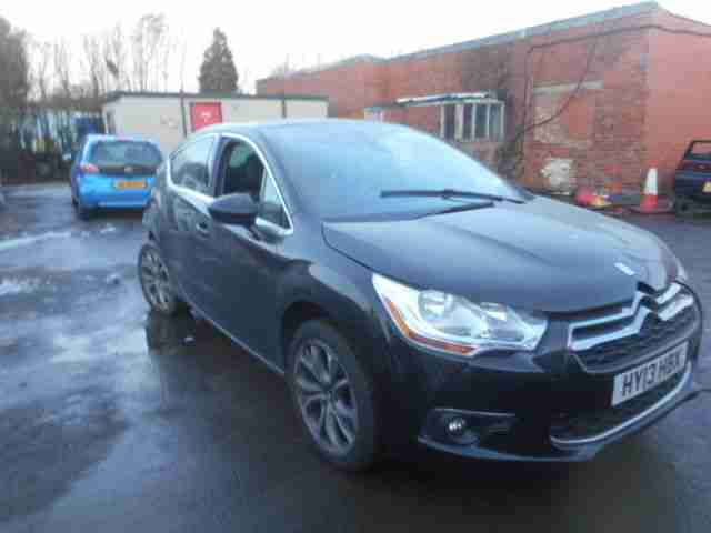 2013 CITROEN DS4 DSTYLE HDI BLACK SALVAGE DAMAGED REPAIRABLE 1.6 TURBO DIESEL