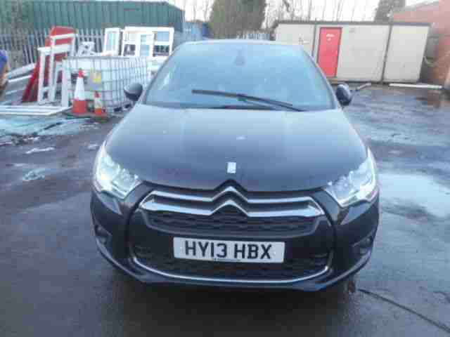 2013 CITROEN DS4 DSTYLE HDI BLACK SALVAGE DAMAGED REPAIRABLE 1.6 TURBO DIESEL
