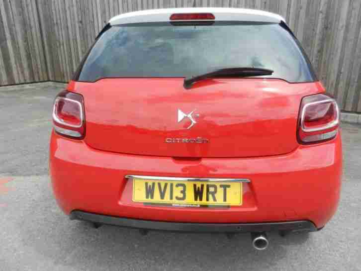 2013 Citroen DS3 1.6 e-HDi Airdream DStyle Plus 3dr Diesel Red Manual