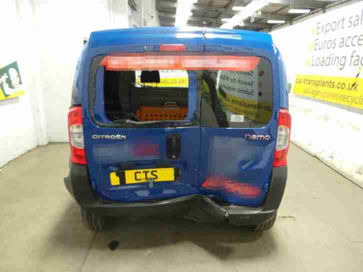 2013 Citroen Nemo Mk1 660 LX HDi Engine FHZ Bumper Bonnet Wing Headlight Wheel