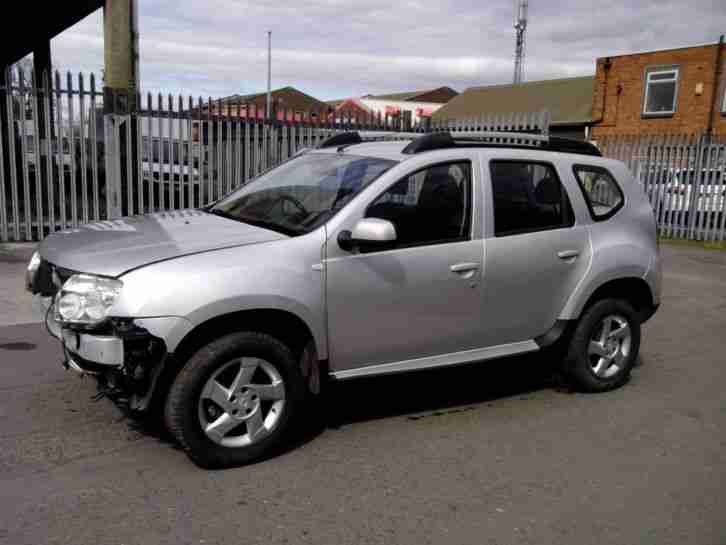 2013 DACIA DUSTER LAUREATE 1.5 DCI DIESEL SILVER DAMAGED REPAIRABLE SALVAGE