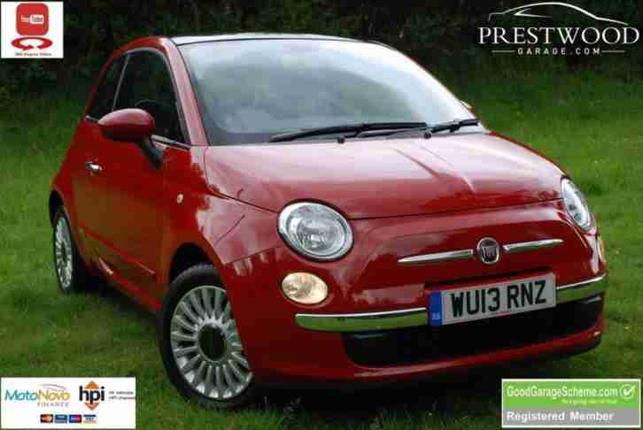 2013 FIAT 500 1.2 LOUNGE DUALOGIC [AUTO] 3 DOOR HATCHBACK [69 BHP] - RED