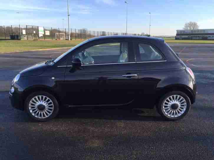 2013 FIAT 500 LOUNGE 1.2 BLACK VERY LOW MILES ONLY 6000 TOP OF THE RANGE £30 TAX
