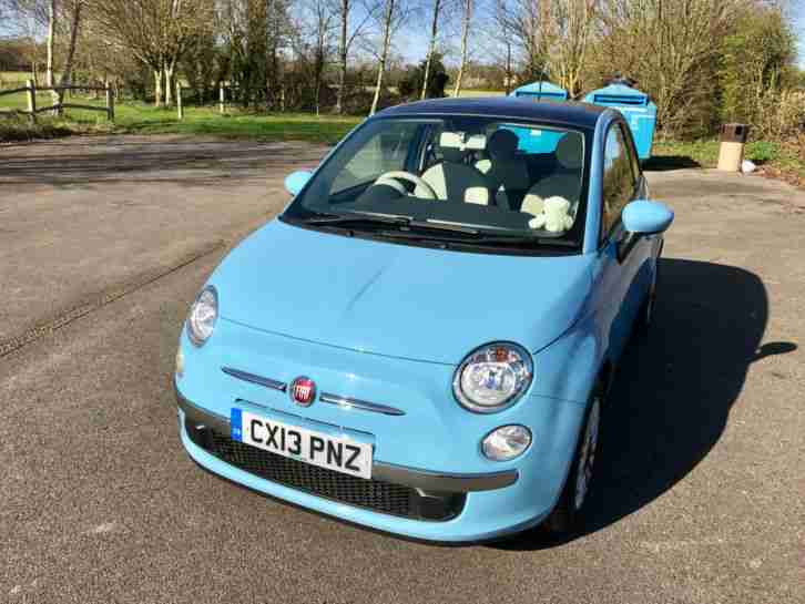 2013 FIAT 500 LOUNGE S-A BLUE LOW MILEAGE + SENSORS + BLUETOOTH