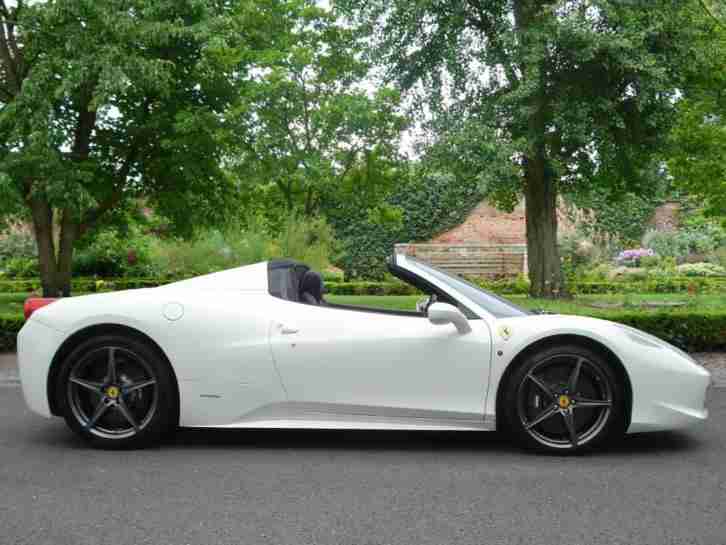 2013 Ferrari 458 SPIDER DCT Petrol white Semi Auto