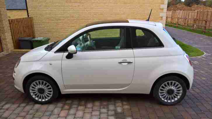 2013 Fiat 500 1.2 Lounge 3dr WITH PANORAMIC GLASS ROOF 3 door Hatchback