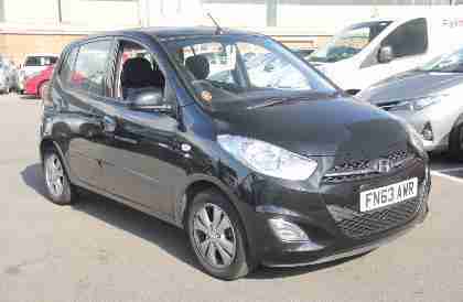 2013 Hyundai i10 1.2 Active Petrol black Manual