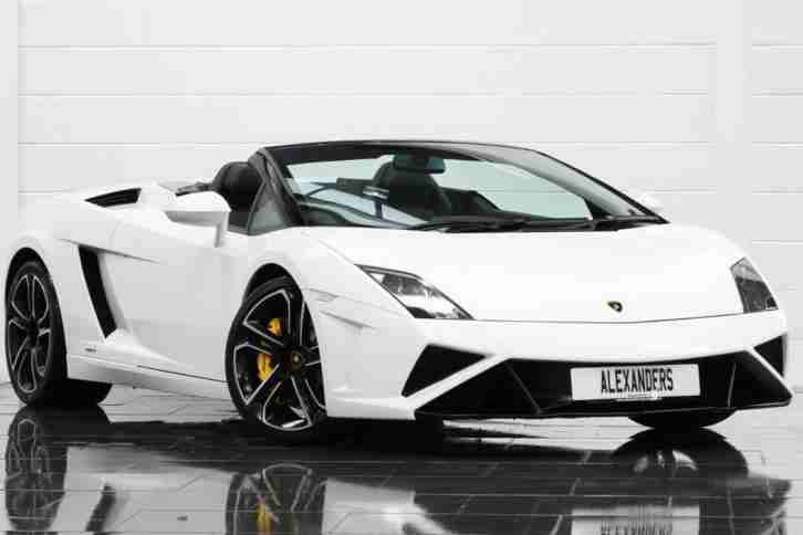 2013 Lamborghini Gallardo LP 560-4 50th Anniversary Spyder E Gear Petrol white
