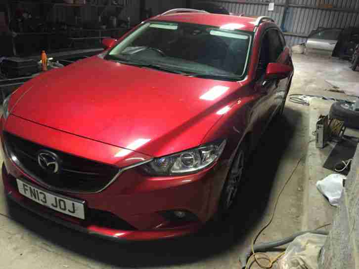 2013 MAZDA 6 SE-L NAV RED SPARES OR REPAIR LOW MILEAGE STARTS & DRIVES