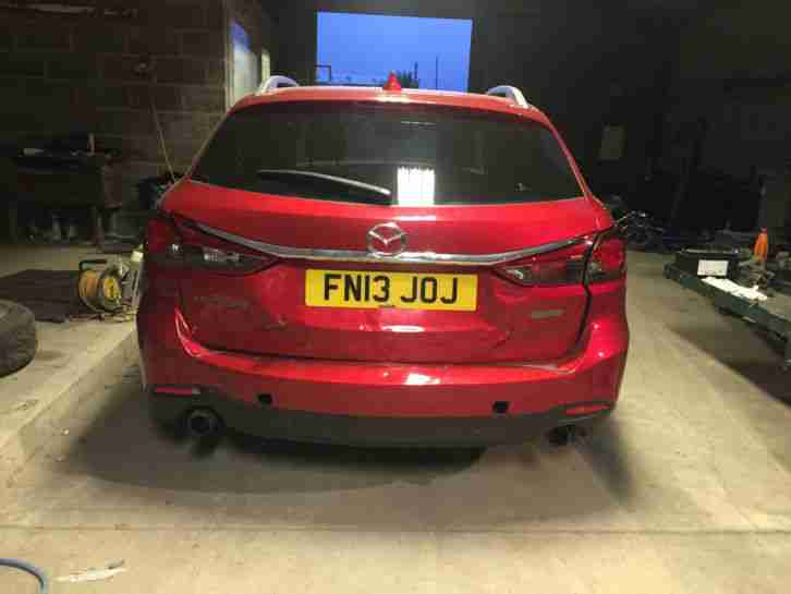 2013 MAZDA 6 SE-L NAV RED SPARES OR REPAIR LOW MILEAGE STARTS & DRIVES